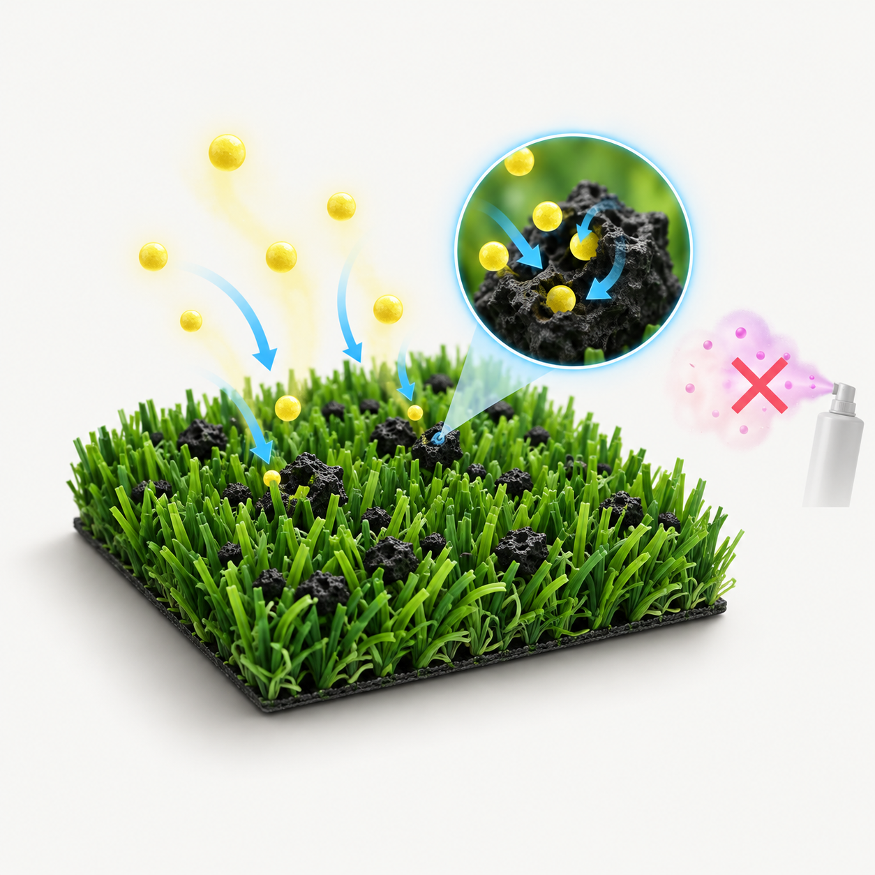 Molecular trapping vs. artificial masking